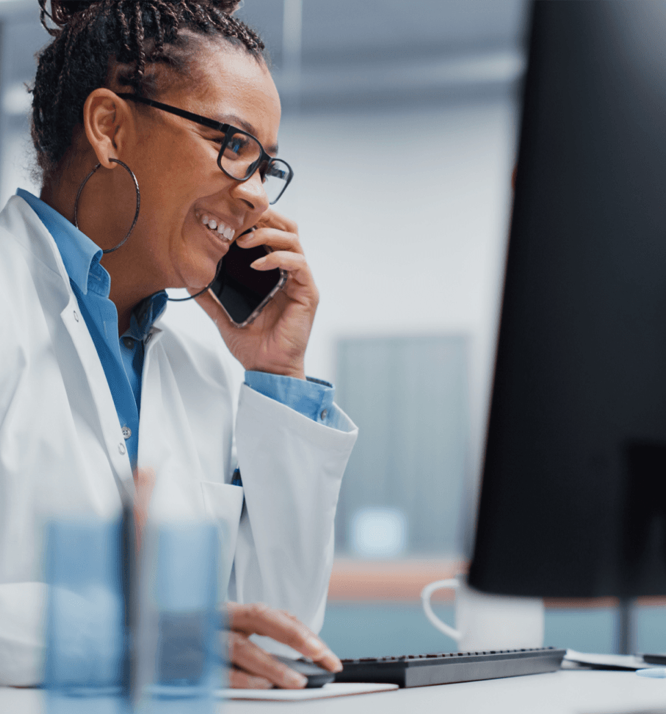 Professional healthcare team collaboration